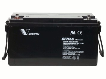 6FM65-X model 12V-65Ah Vision Ak