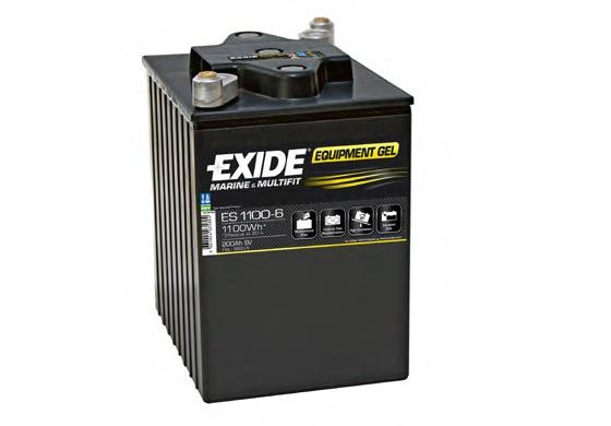 Exide ES1100-6 model 6V-200Ah Exide Jel Ak