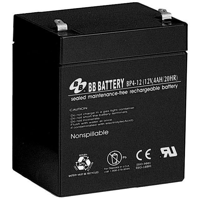 BP 4-12 model 12V 4 Ah BB Batteries