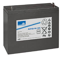 A512/16 G model 12V 16 Ah Dryfit Gel Batteries