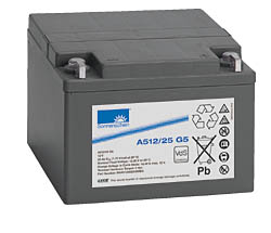 A512/25 G model 12V 25 Ah Dryfit Gel Batteries