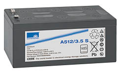 A512/3.5 S model 12V 3.5 Ah Dryfit Gel Batteries