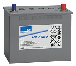 A512/55 A model 12V 55 Ah Dryfit Gel Batteries