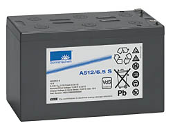 A512/6.5 S model 12V 6.5 Ah Dryfit Gel Batteries