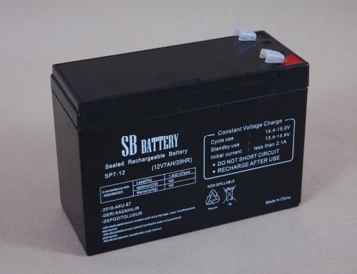 SP7-12 model 12V 7 Ah SB Battery