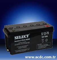 S 12-3.3 model 12V 3.3 Ah Select Batteries