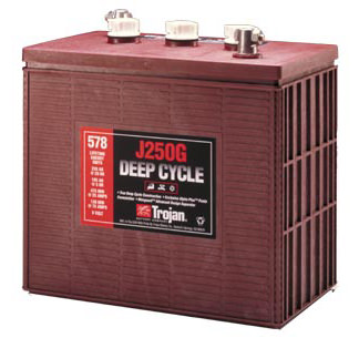 J250G model 6V 235 Ah Trojan Batteries