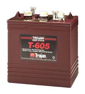 T-605 model 6V 210 Ah Trojan Batteries