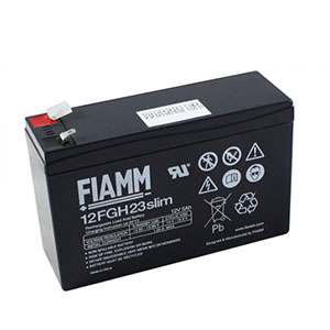 12FGH23slim model 12V-5Ah Fiamm Kuru Ak