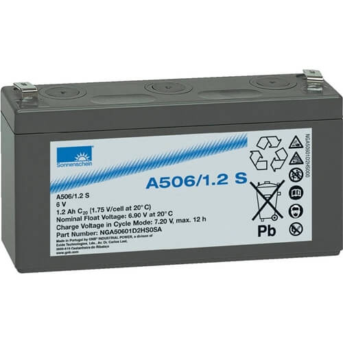 A506/1.2 S model 6V-1.2Ah Dryfit Jel Ak