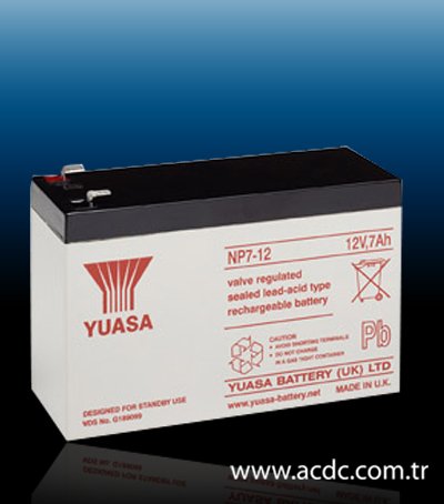 NP7-12 Model 12 Volt 7 Ah Yuasa Akü